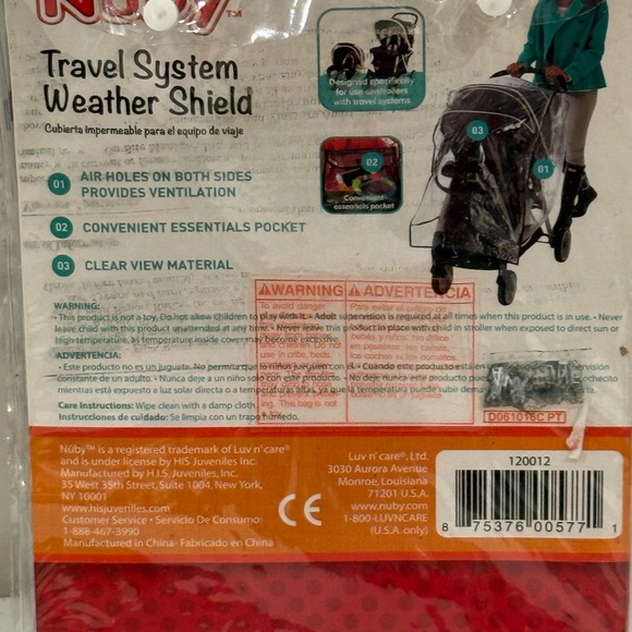 NEW Nuby Clear Travel System Weather Shield for Strollers - Picture 5 of 7